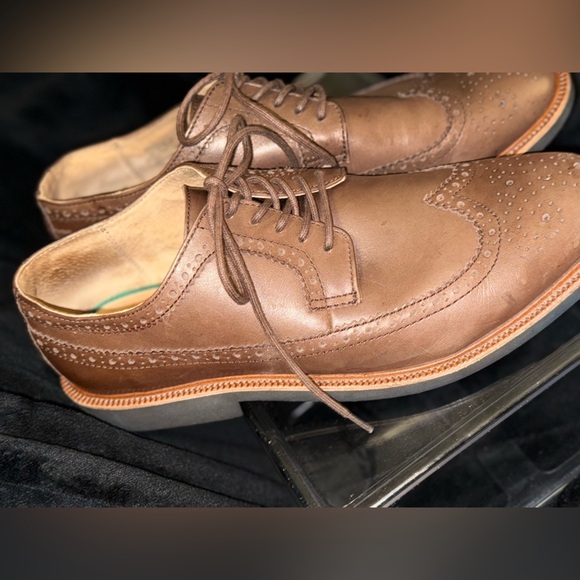 Polo Ralph Lauren Wing Tip Shoe vibram Sole - Picture 14 of 14